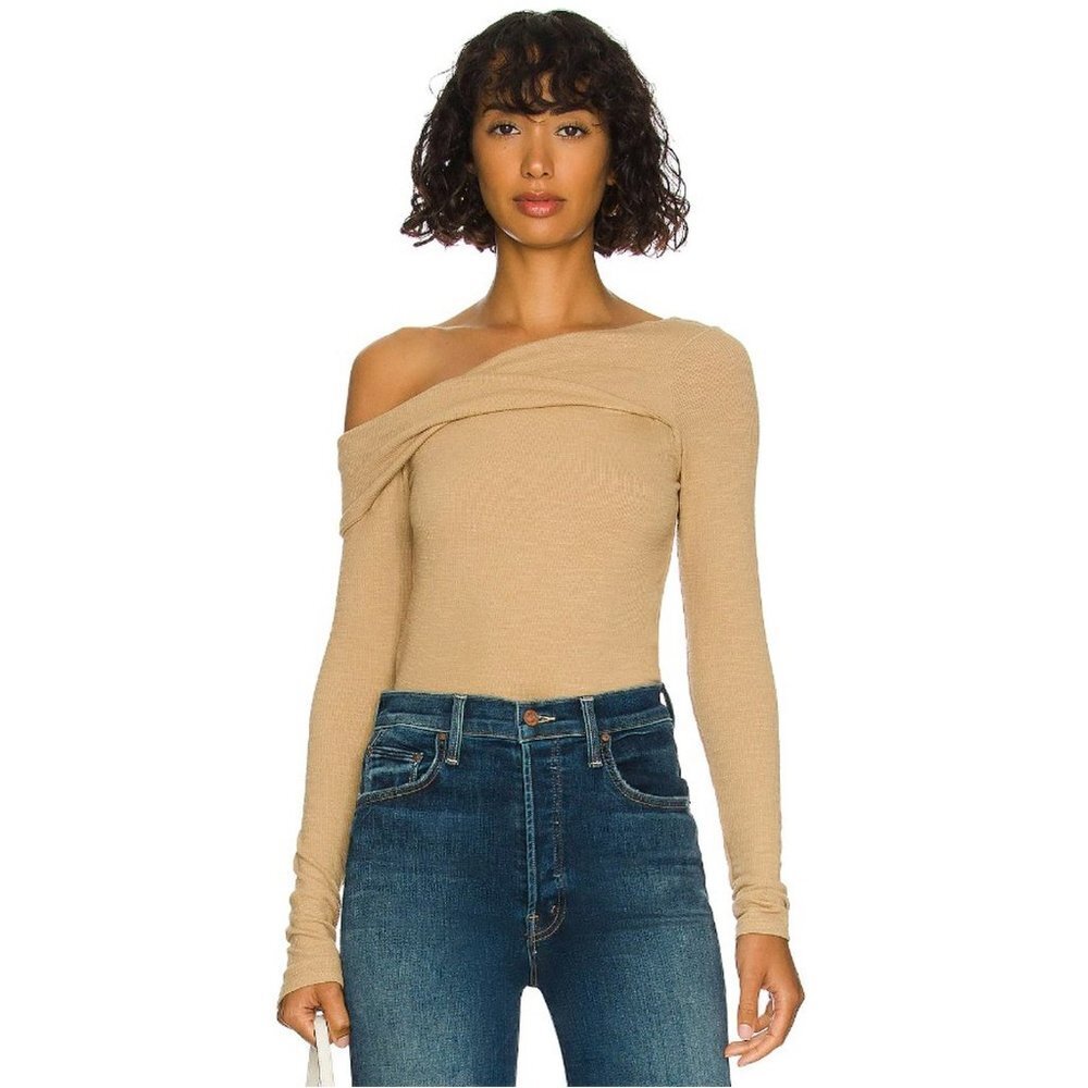 NWT New $68 Free People Addie Layering Beige Top Size XL